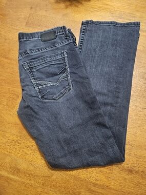 Cartier Men's Bootcut Jeans in Dark Blue